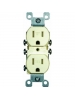Leviton 5320-SI 15 Amp, 125 Volt, Duplex Receptacle, Residential Grade, Self-Grounding, Ivory Leviton 5320-SI 15 Amp, 125 Volt, Duplex Receptacle, Residential Grade, Self-Grounding, Ivory